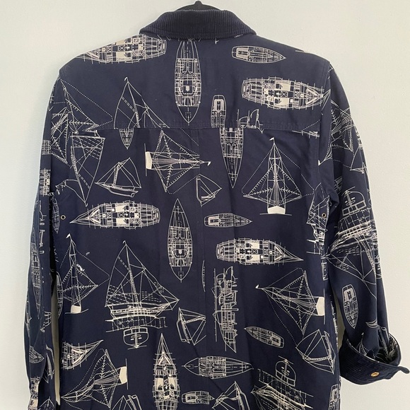 Ralph Lauren navy blue Maritime print jacket sz M - Picture 5 of 10